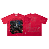 BKYS Skeleton Guitar Rocker Oversized Graphic T‑Shirt