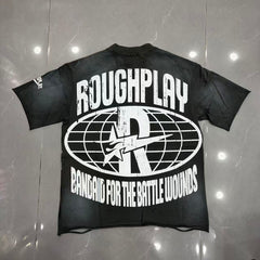 Roughplay Skeleton Convertible Lightning Bolt Graphic T‑Shirt