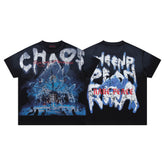 Rare Peace The End Of An Era Gothic Graphic Oversized Black T-Shirt