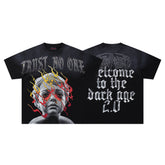 Rare Peace Trust No One Dark Age 2.0 Graphic Streetwear Short Sleeve Tee
