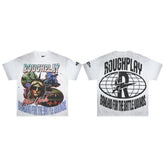 Roughplay NYC Sunglass Statue Of Liberty Double‑Sided Vintage Distressed Tee