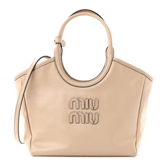 Soft Calf Softy Small Ivy Tote Bag Travertine Stone
