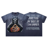 Rare Peace Worry For The Rest Of The World Statue Figure Graphic Streetwear Tee