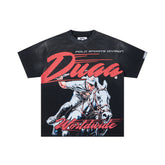 DUAA Worldwide Polo Sports Rider Retro Graphic Tee