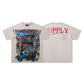 SUPPLY The Last Frontier Skeleton Cowboy Cream Washed Oversized Graphic Tee