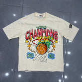 Roughplay World Champions Basketball Retro Sports Distressed Tee