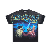 DUAA UFO Alien Sci‑Fi FOREVERDUAA Vintage Graphic Tee