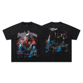 SUPPLY Dark Fantasy Graphic Oversized Black T-Shirt
