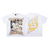 SUPPLY Angel Flame Graphic Oversized White T-Shirt