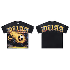 DUAA Fiery Soccer Stadium Vintage Graphic Tee