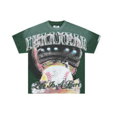 DUAA Life Is A Sport Stadium Baseball Distressed Vintage Graphic Tee
