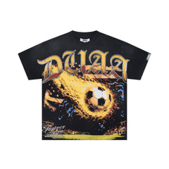 DUAA Fiery Soccer Stadium Vintage Graphic Tee