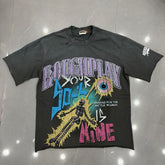 Roughplay Your Soul Is Mine Psychedelic Skeleton Eyeball Distressed Tee