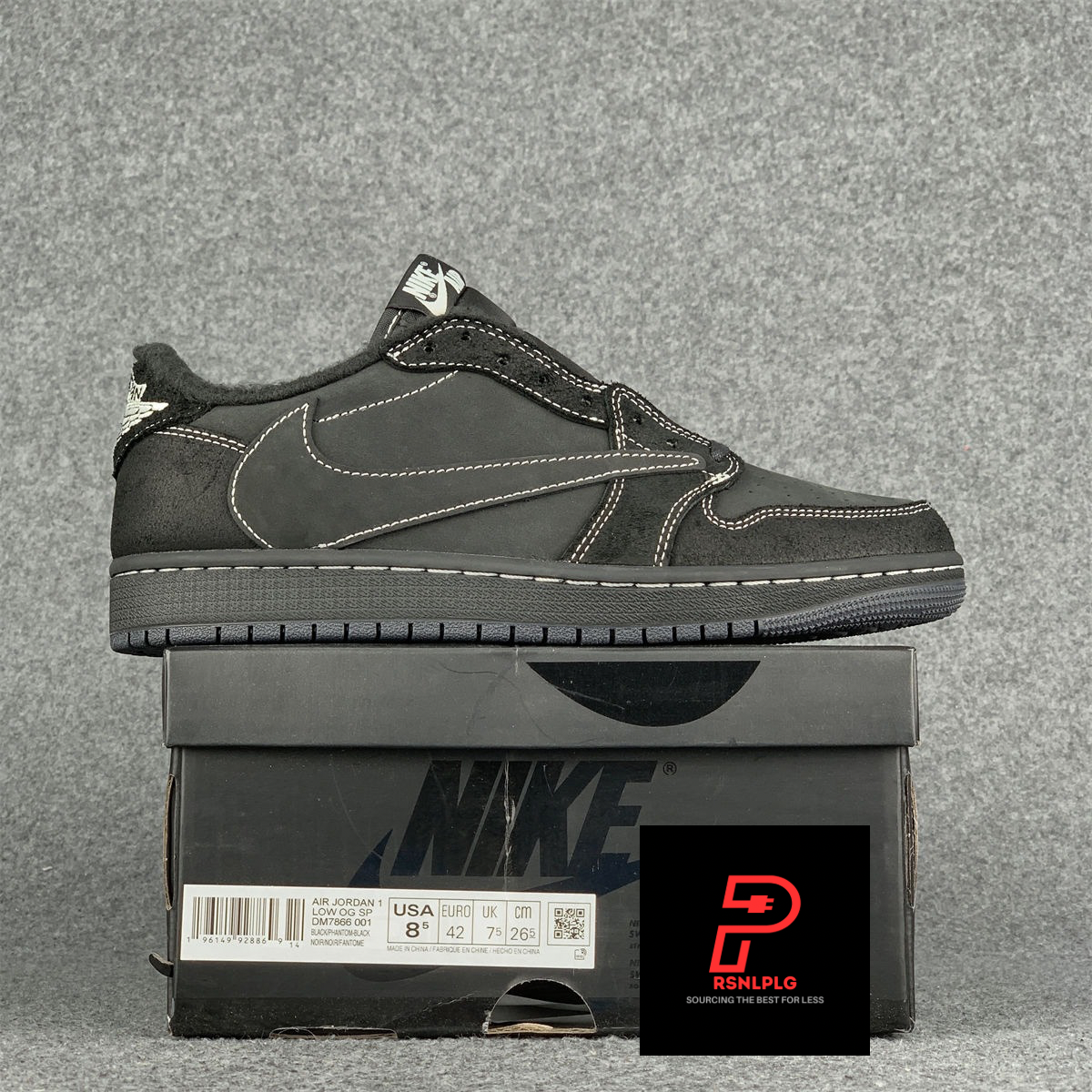 Travis Scott x Air Jordan 1 Low OG SP 'Black Phantom' (B-Grade Version)