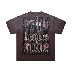 Rare Peace Consequences No Deserves Value Portrait Graphic Streetwear Short Sleeve Tee