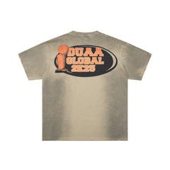 DUAA Global 2K25 USA All‑Star Cartoon Basketball Double‑Sided Graphic Tee