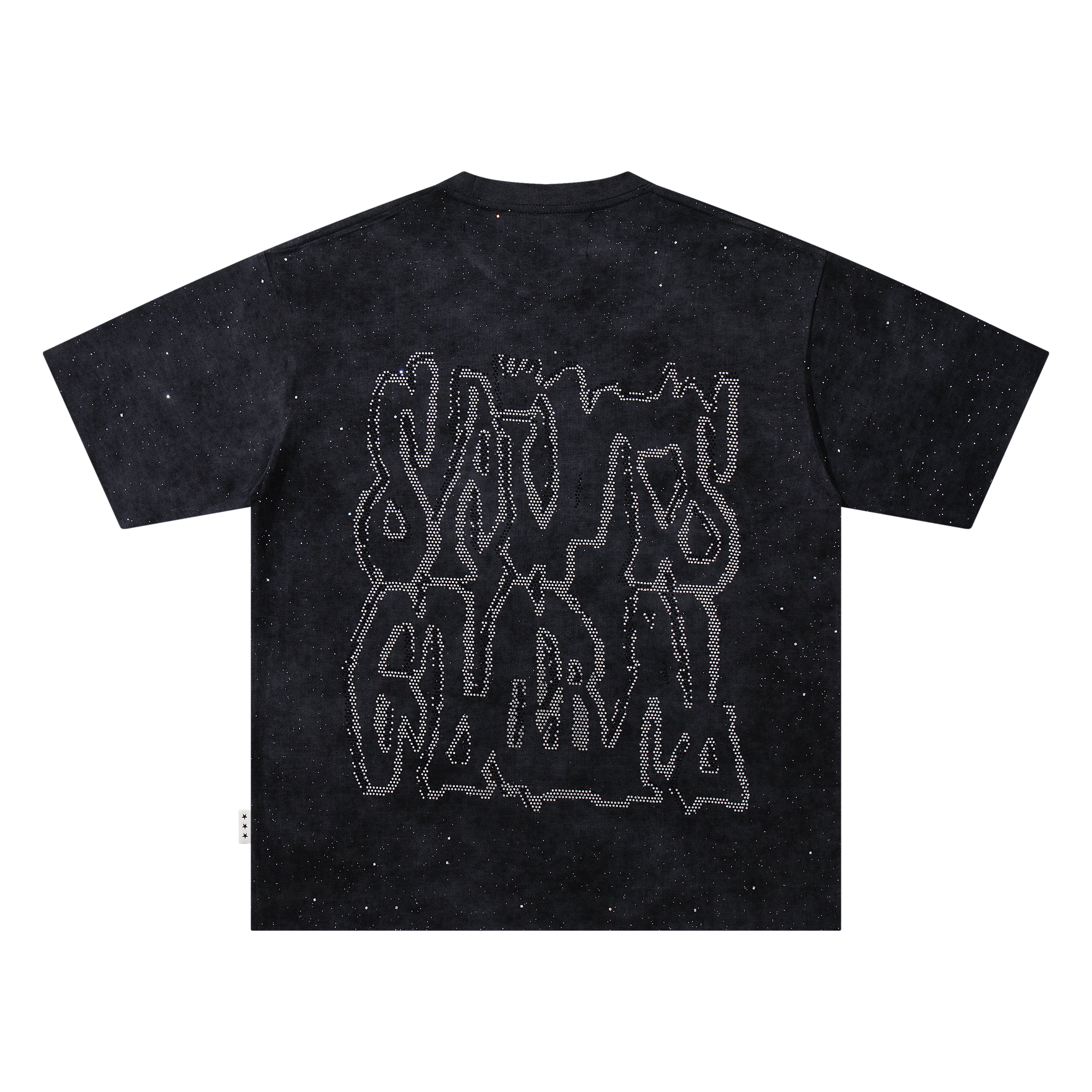 BKYS Praying Baby Black Oversized Graphic T-Shirt