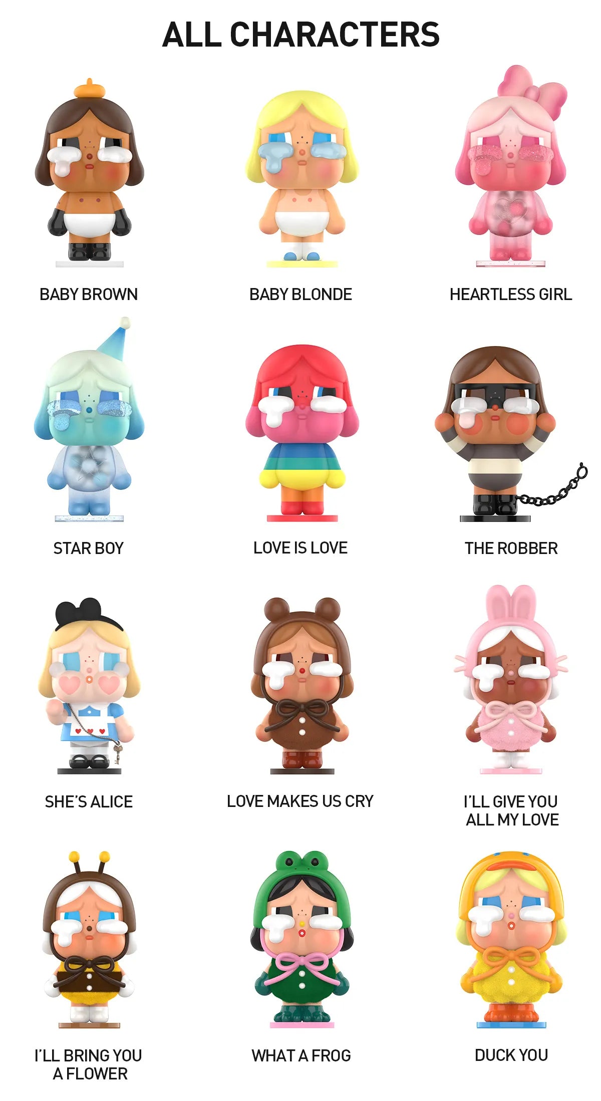 [pre order] CRYBABY Crying Again Series Figures