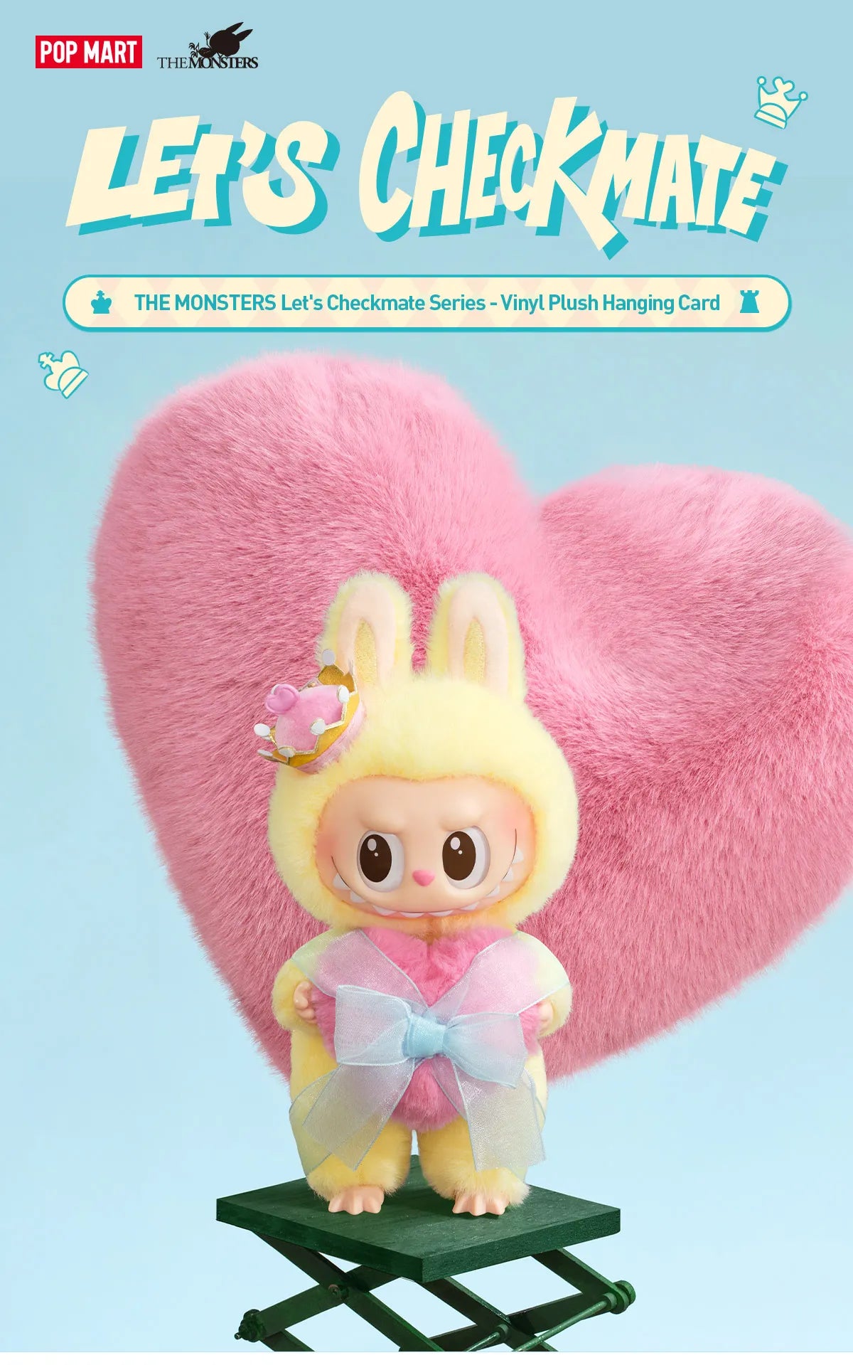 THE MONSTERS Let's Checkmate Series-Vinyl Plush Hanging Card (Pre order)