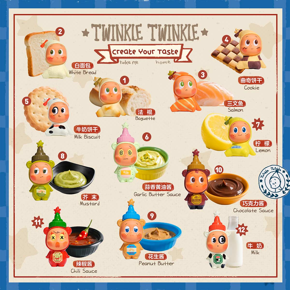 [pre order] Twinkle Twinkle Create Your Taste Series Figures - A