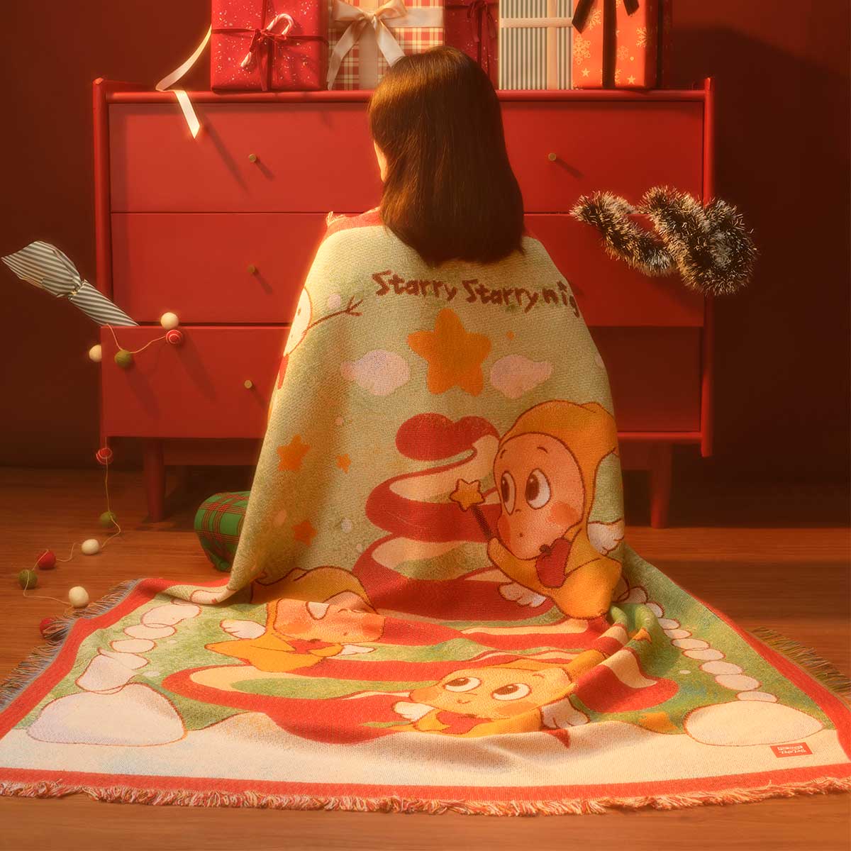 [pre order] Apple of My Eye Series - Twinkle Twinkle Throw Blanket