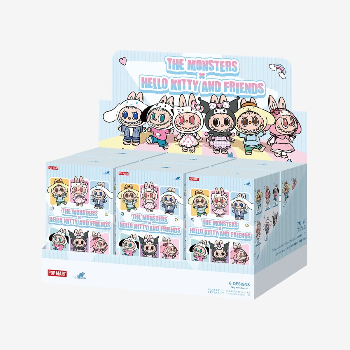 [pre order] THE MONSTERS × Hello Kitty and Friends Series-Vinyl Plush Pendant Blind Box