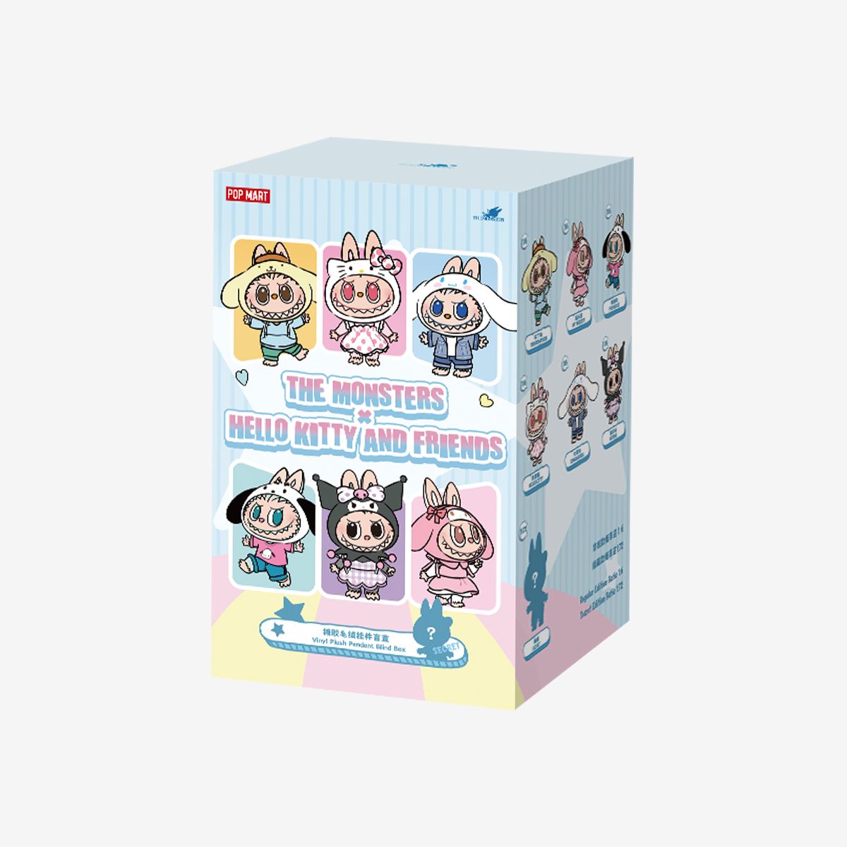 [pre order] THE MONSTERS × Hello Kitty and Friends Series-Vinyl Plush Pendant Blind Box