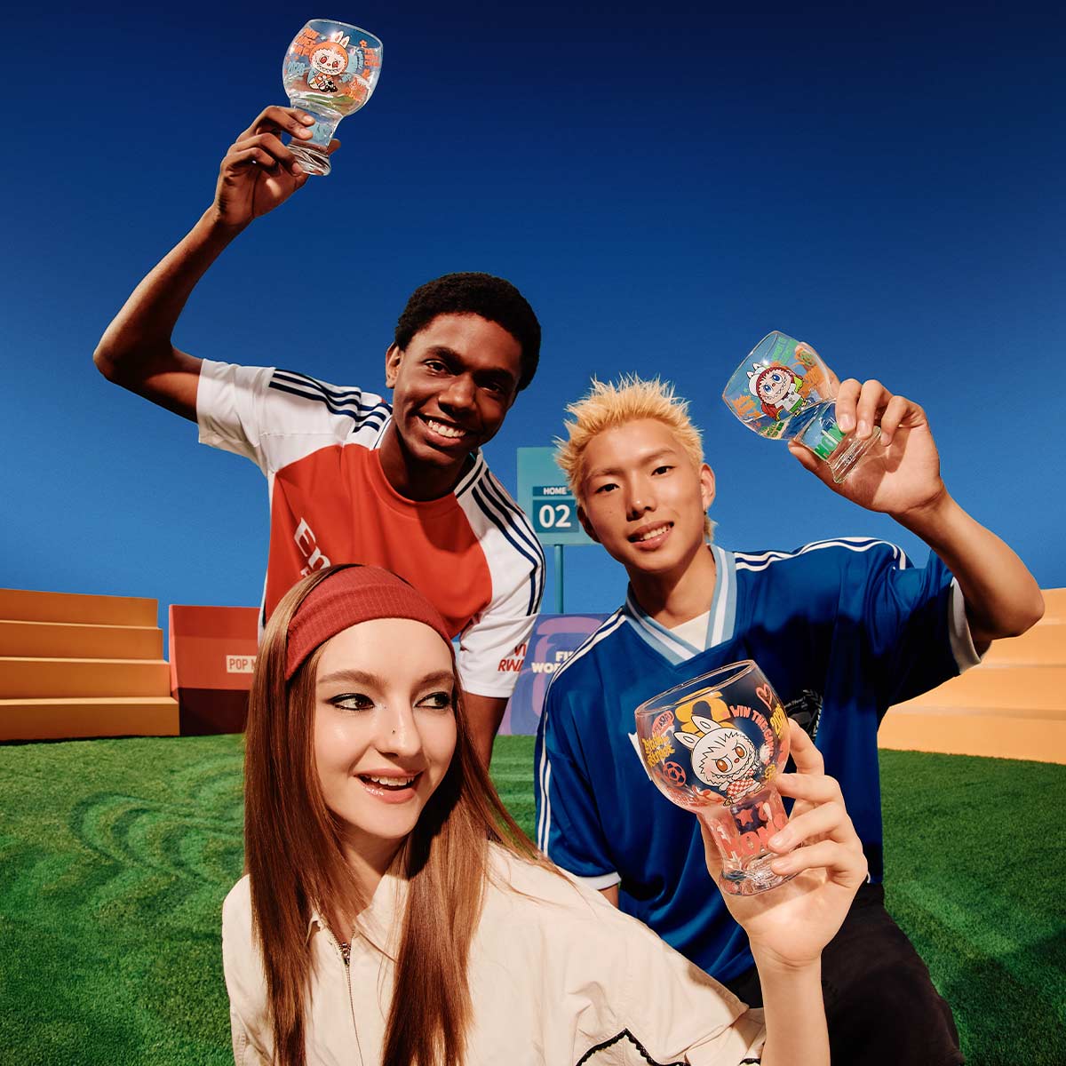 [pre order] THE MONSTERS × FIFA SERIES-Glass Cup Blind Box