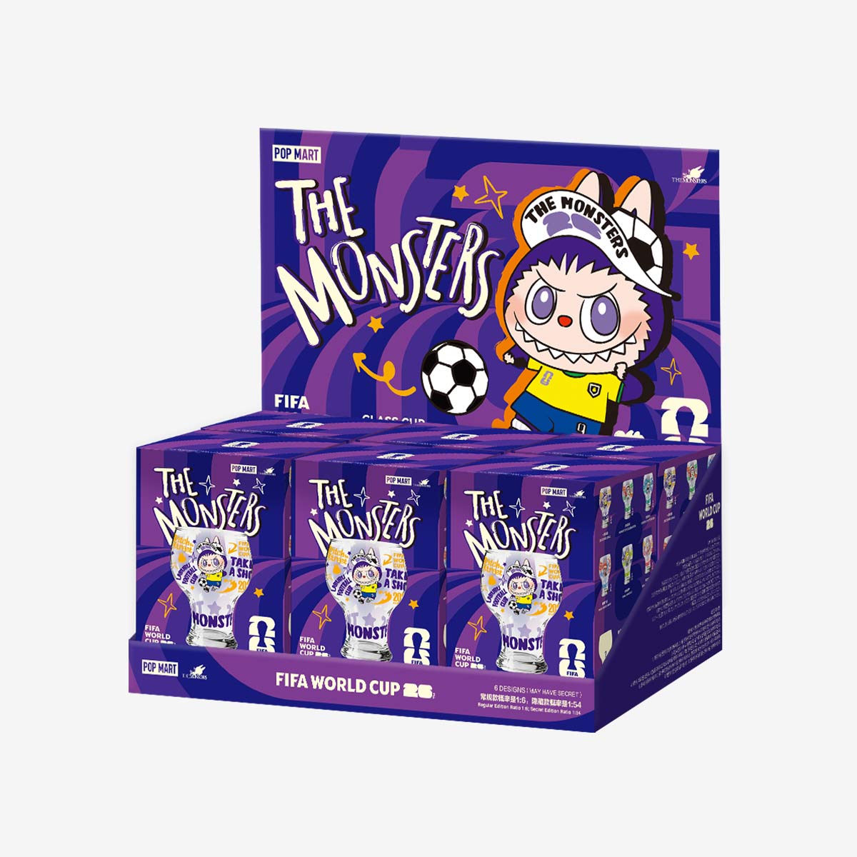 [pre order] THE MONSTERS × FIFA SERIES-Glass Cup Blind Box