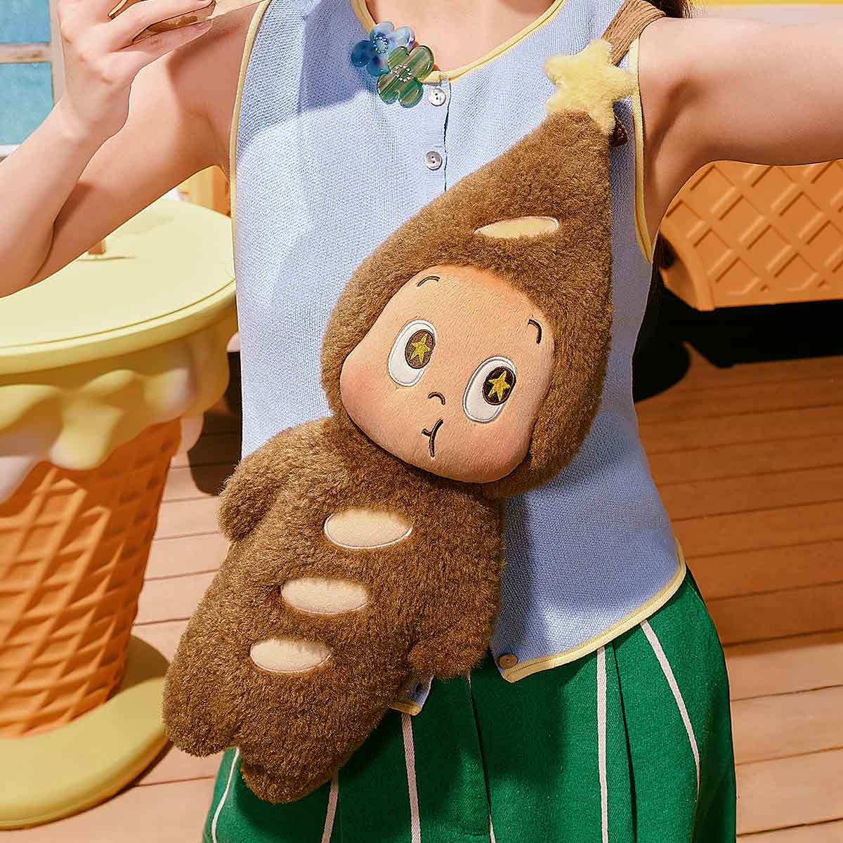 [pre order] MOON GELATO Series-Plush Baguette Bag