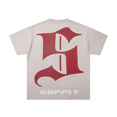 SUPPLY Alien Warrior Graphic Oversized White T-Shirt