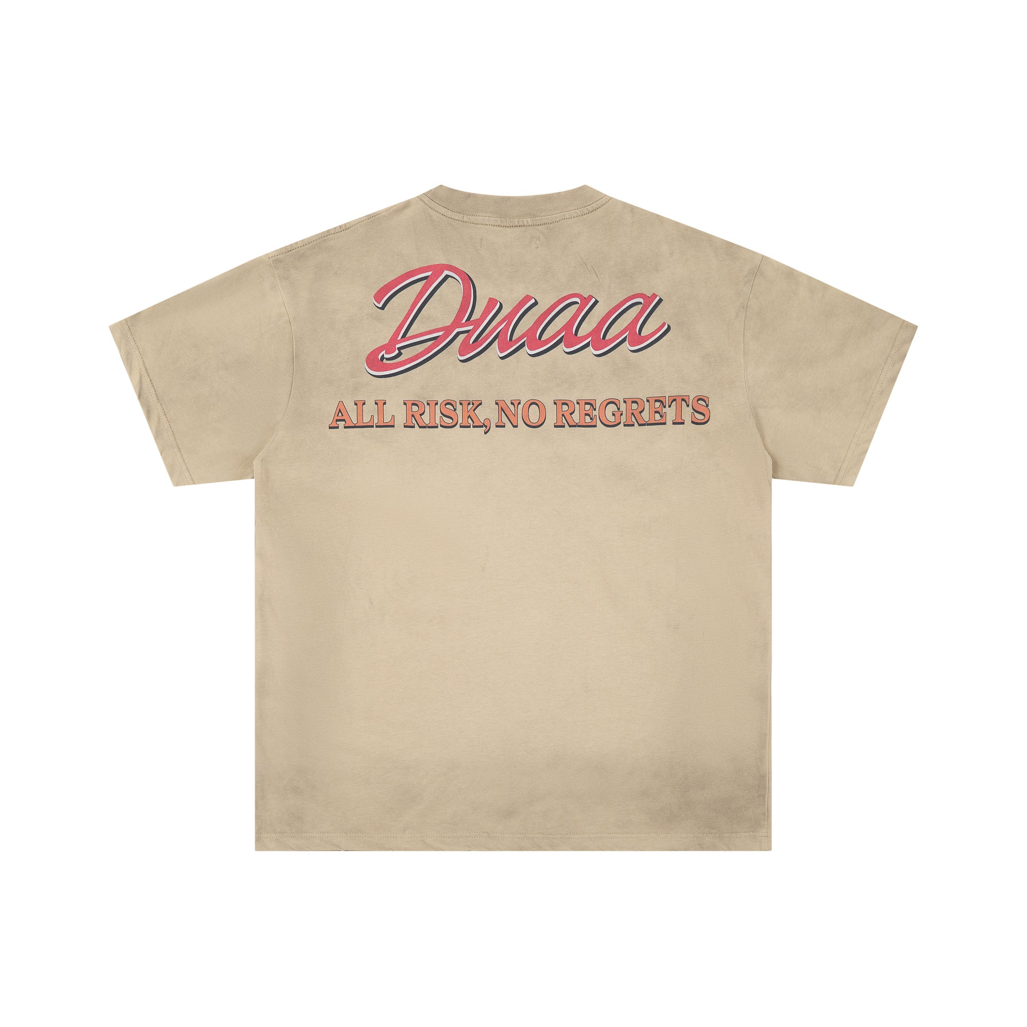DUAA All Risk No Regrets Luxury Retro Lifestyle Collage Graphic Tee