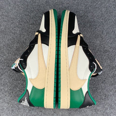 (Custom) Air Jordan 1 Low 'Black Green'