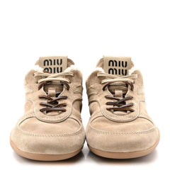 Suede Shearling Gymnasium Sneakers 39.5 Deserto