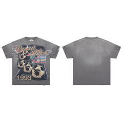 DUAA 1993 Global Soccer Distressed Vintage Graphic Tee