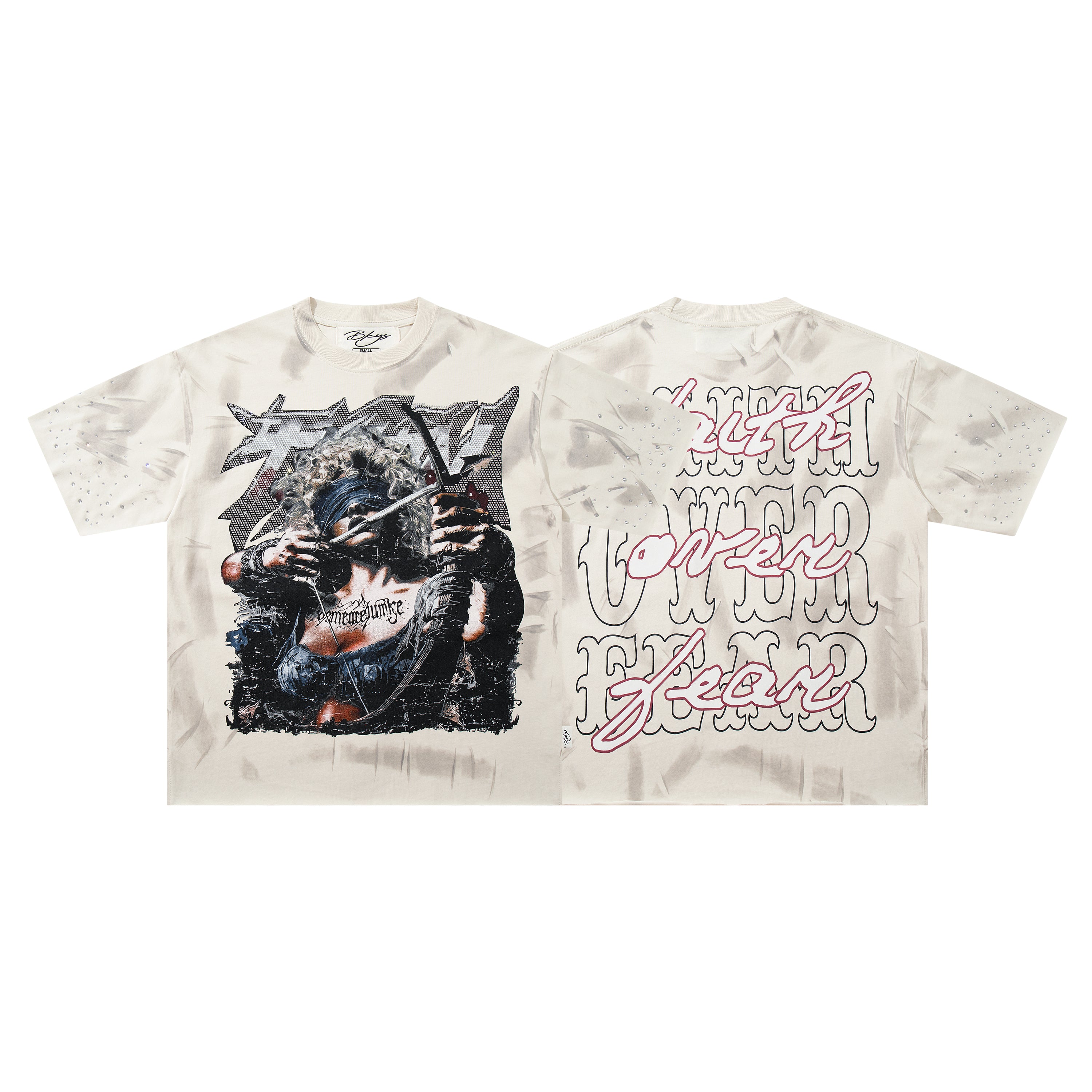 BKYS Dark Graphic Vintage Streetwear Oversized T-Shirt