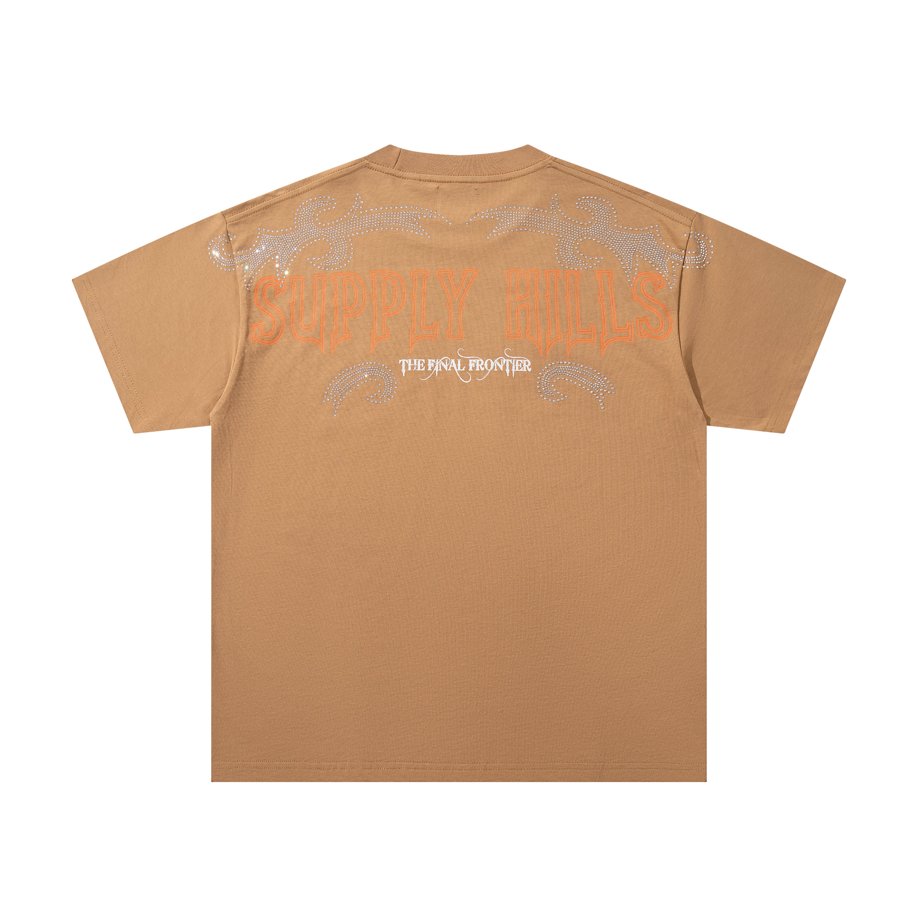 SUPPLY Ply Hills Western Cowboy Tan Washed Oversized Graphic T‑Shirt