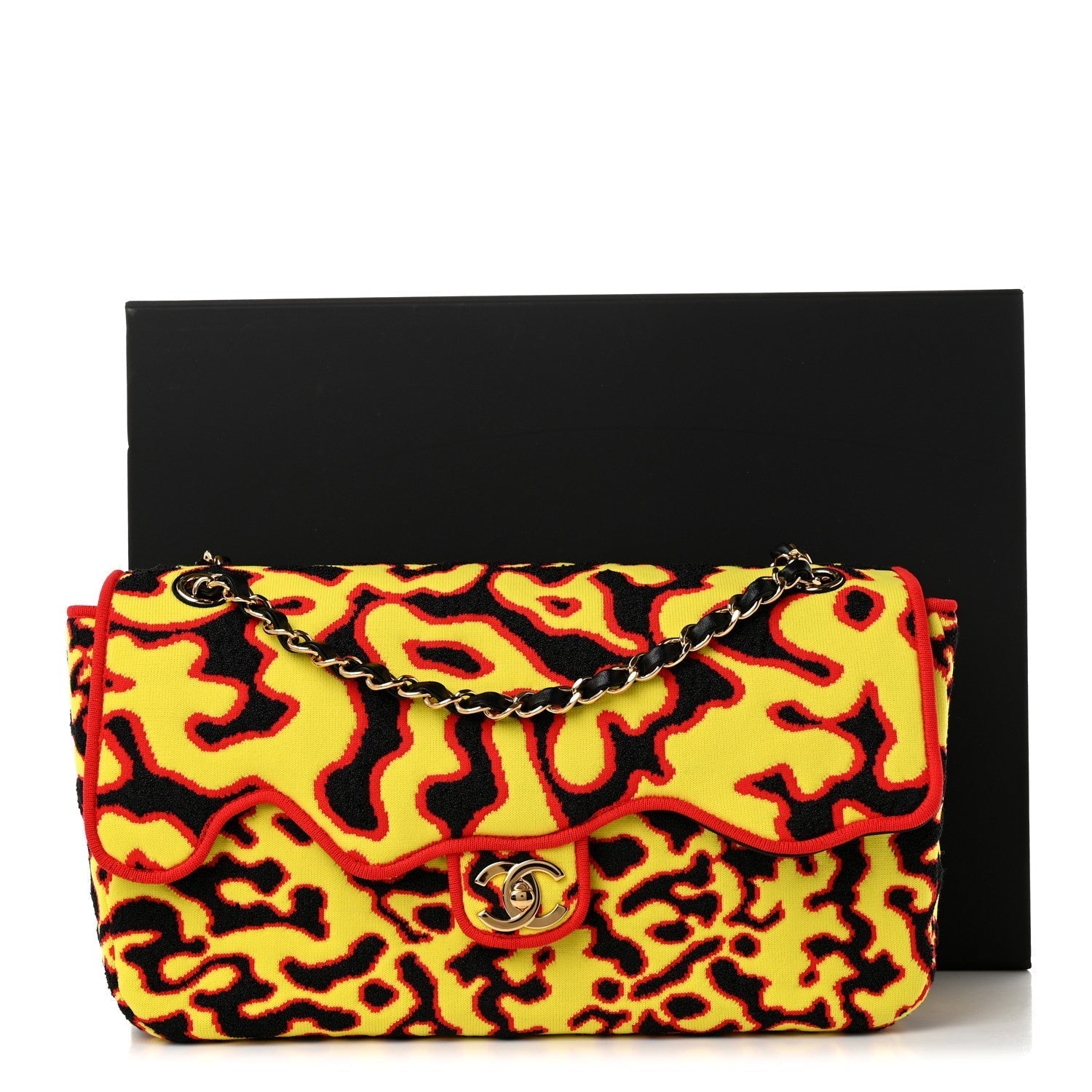 Mixed Fibers Magma Maxi Flap Yellow Black Red