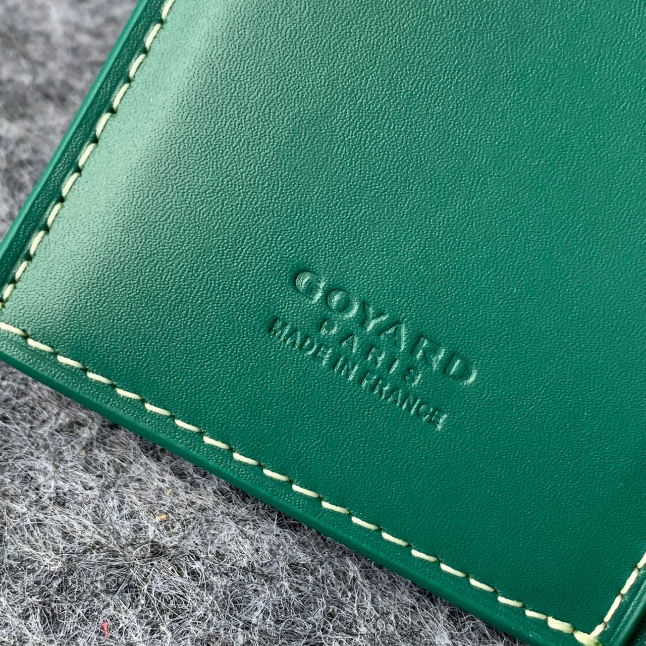 Goyard Canvas Saint Marc Card Wallet 'Green'