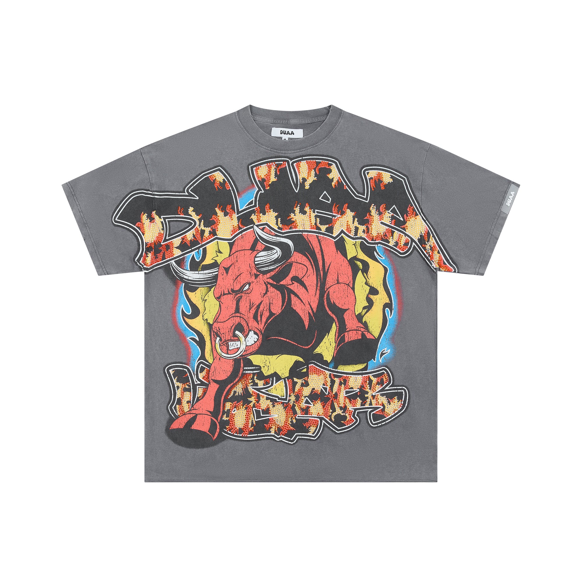 DUAA Raging Bull Double‑Sided Retro Graphic Tee