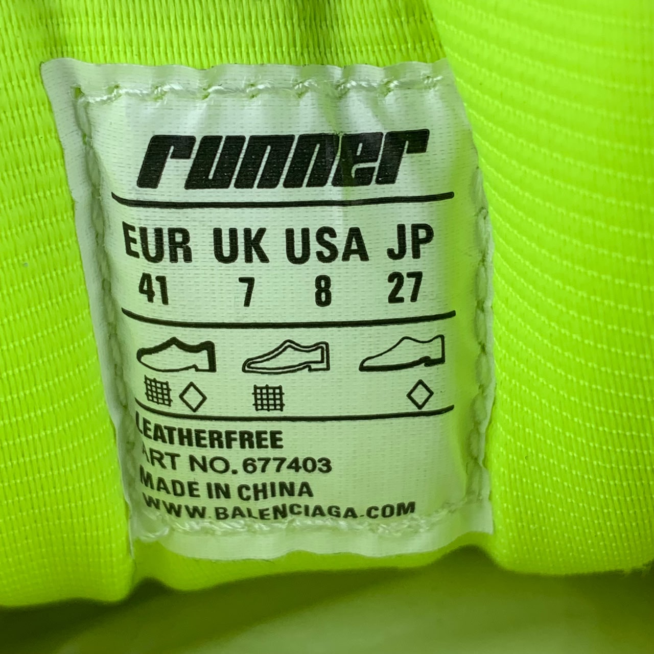 Balenciaga Runner Sneaker 'Fluo Yellow'