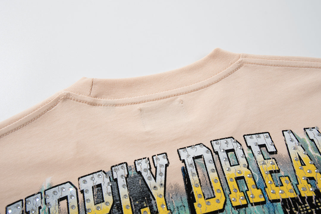 Supply Icon Crystal Logo Vintage Oversized T-Shirt