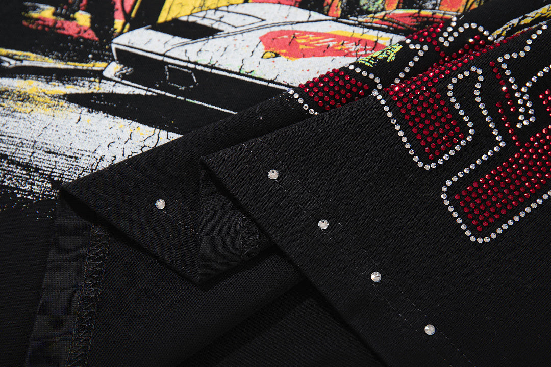 Supply Street Legacy Rhinestone Oversized Graphic Tee