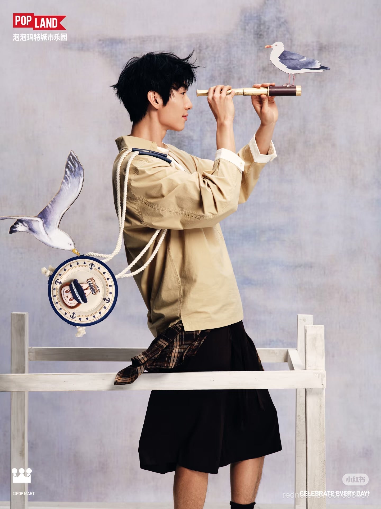 [pre order] The Monsters De Vliegende LABUBU Series Sailor Plush Bag