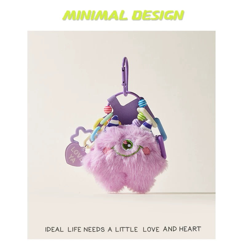 Cute monster plush bag charm [pre order]