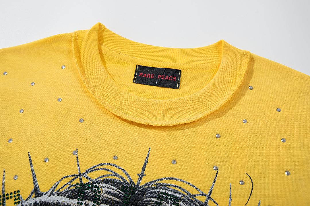 Rare Peace Rare Calm Vintage West Coast Rhinestone Graphic Tee