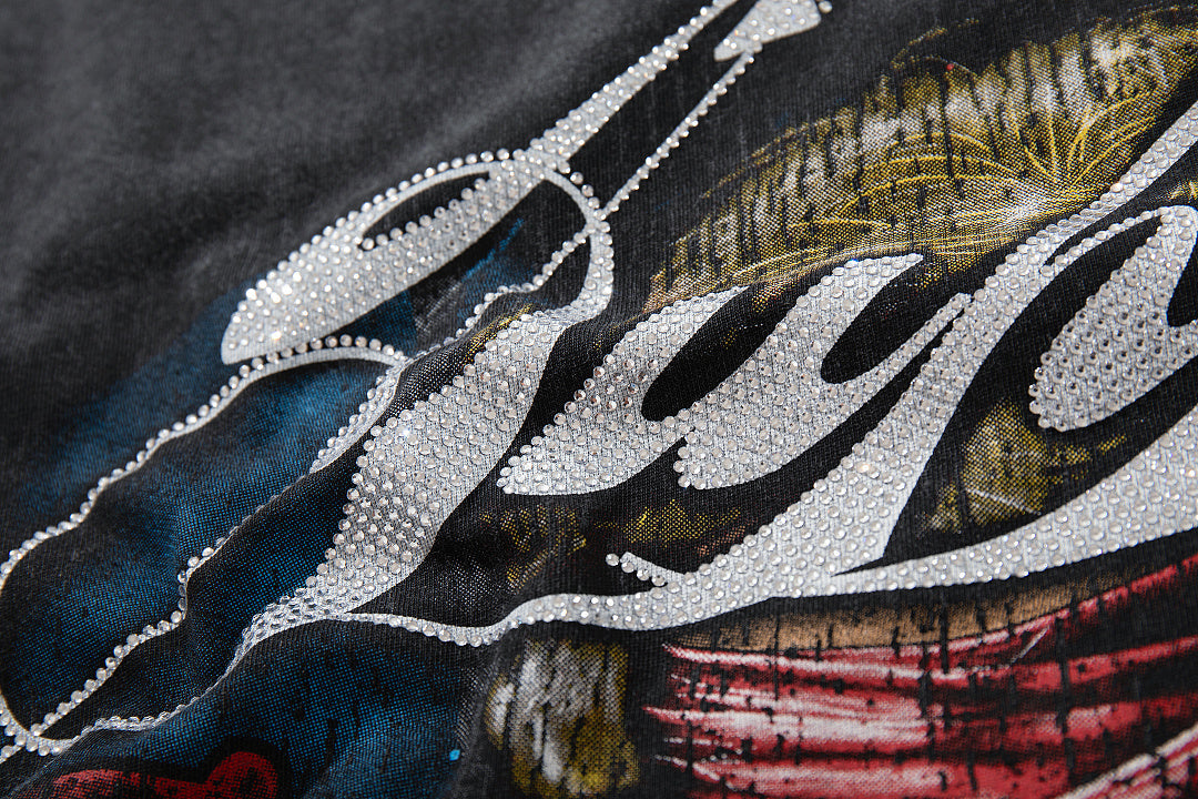 Supply Motor Club Rhinestone Graphic Tee