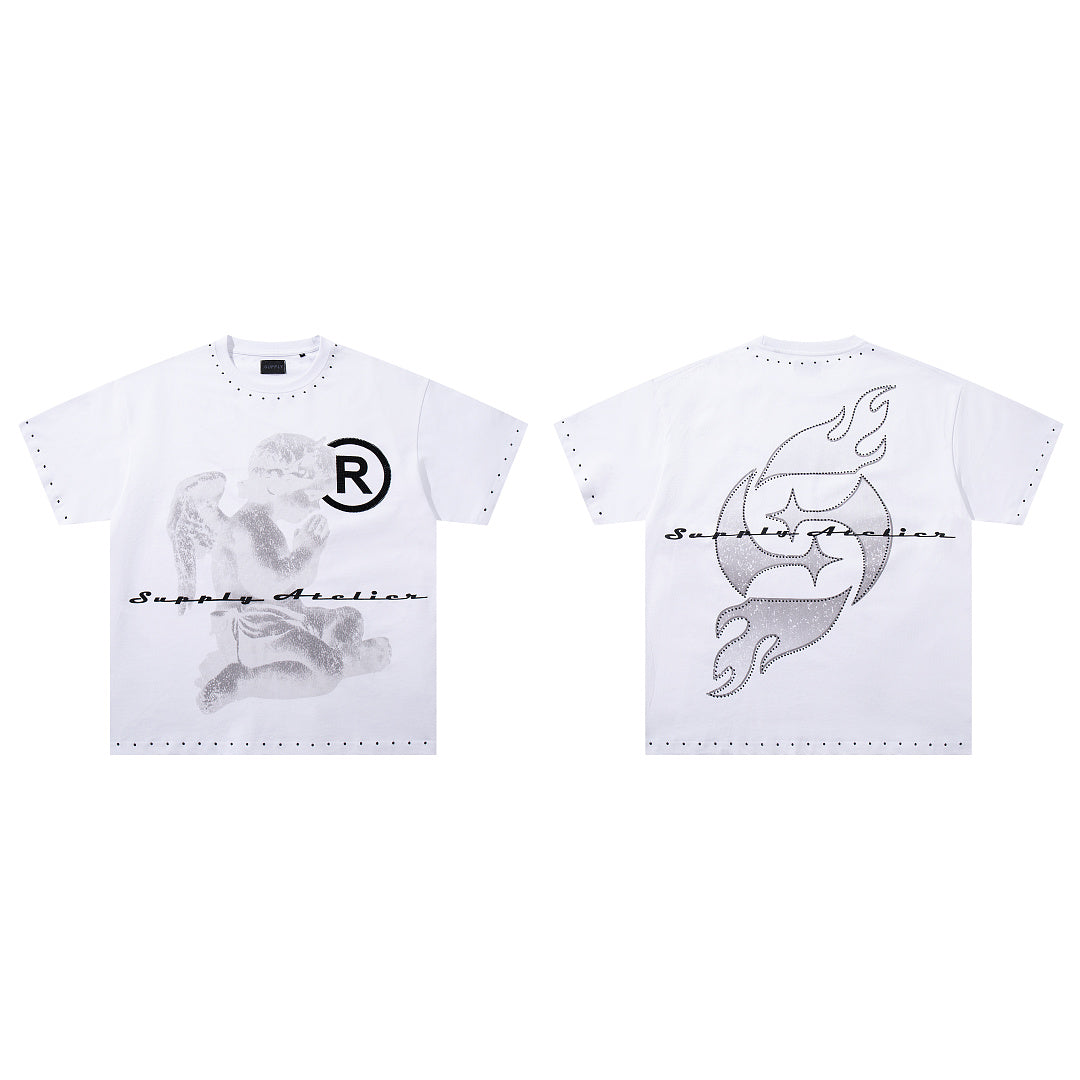 Supply West Coast Luxe Rhinestone Graphic Tee