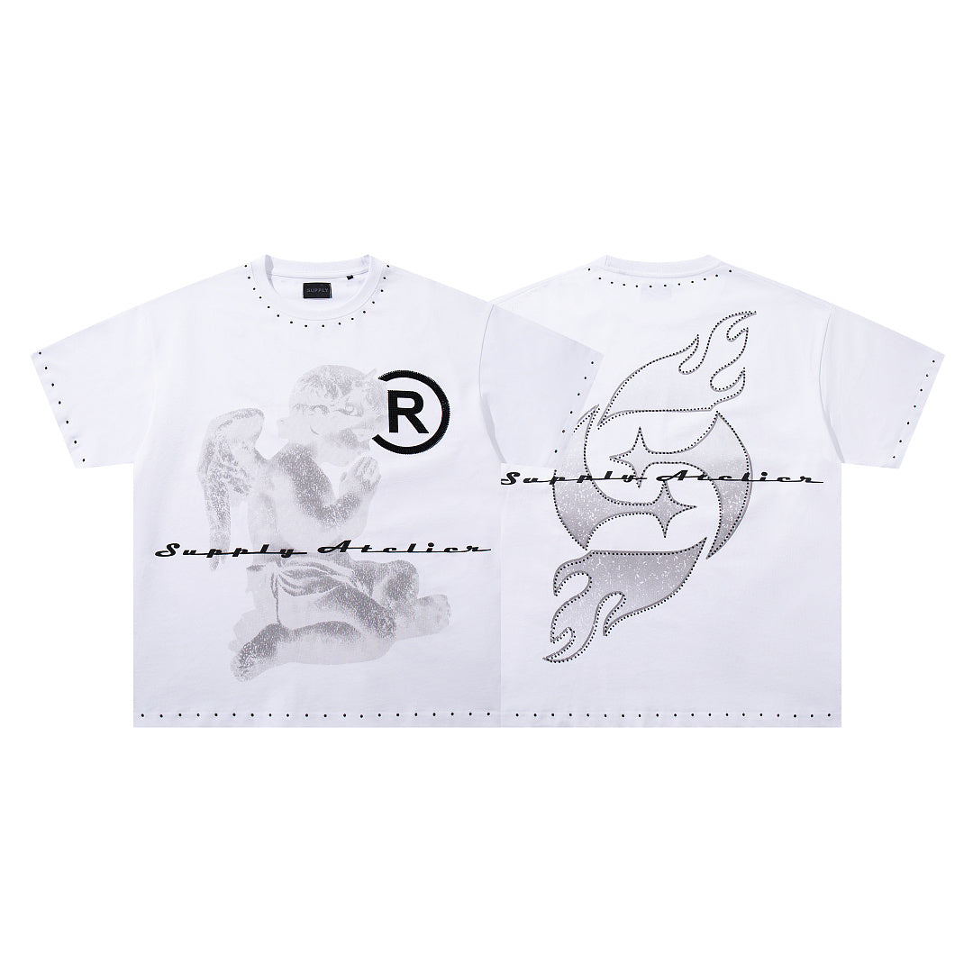 Supply West Coast Luxe Rhinestone Graphic Tee