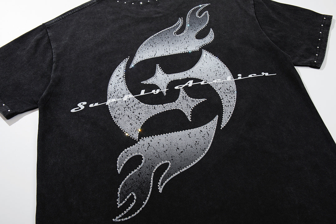 Supply Underground Rhinestone Street Graphic Tee
